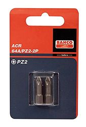 Bahco 64A/PZ3-2P - Embouts Acr Pz3 1/4 25Mm X2