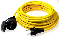 as - Schwabe 60357 Rallonge électrique 50m K35 AT-N07 V3V3-F 3G2,5, Jaune, IP44 Extérieur (Import Allemagne)