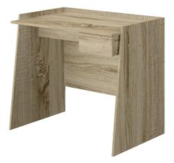 King Collection A1505111 Escritorio de Roble con cajón, Madera de ingeniería
