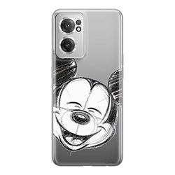 ERT GROUP mobiltelefonfodral för Oneplus NORD CE 2 originalt och officiellt licensierat Disney mönster Mickey 016 optimalt anpassad till formen på mobiltelefonen, gedeeltelijk transparant