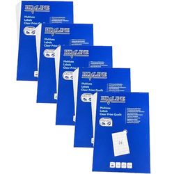Hd-line Etiquetas para direcciones (5 paquetes, 100 hojas, 70 x 37 mm, 12000 unidades, autoadhesivas, imprimibles, mate, papel en blanco, universales, 24 por hoja A4), color blanco