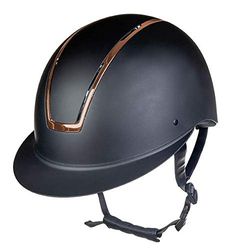 HKM Lady Shield rijhelm, zwart/roségoud, maat S 52 cm-54 cm