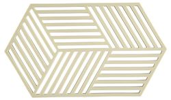 Zone Denmark - Dessous De Plat Hexagon en Silicone - Design GéoméTrique Moderne - Résistant À 250°C - Lave-Vaisselle - Dimensions 24 x 14 x 0,9 cm - Poire