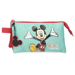 Joumma Bags, Disney Mickey Best Friends Together,Astuccio scolastico, in poliestere, vari scomparti., multicolore, Astuccio