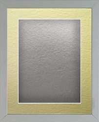 Frame Company Radcliffe Grey 20x16 with Silver BB and Gold Mount for 15x10