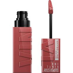 Maybelline New York Lip Colour, Smudge-free, Long Lasting up to 16h, Liquid Lipstick, Shine Finish, SuperStay Vinyl Ink, 115 Peppy