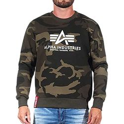 ALPHA INDUSTRIES Basic sweatshirt voor heren, meerkleurig (Olive Camo - 239), XS