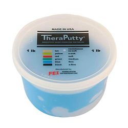 CanDo TheraPutty antimicrobien - Pâte à malaxer - 450 g - bleu (élevé)