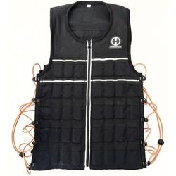 HYPERWEAR Hyper Vest ELITE Verzwaard vest (small 4,5 kg) verstelbare stretch CORDURA stof rits dunne stalen gewichten voor loopkracht uithoudingsvermogen wandelen