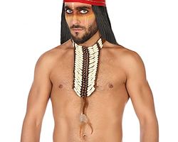 Atosa 56659 Indiaanse borstketting, bruin/beige, uniseks, volwassenen
