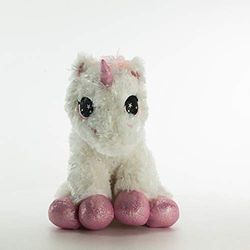 InnoGIO GIOplush Unicorn, Peluche Unicorno 80 cm Bianco con Brillantini, per Bambini, Pupazzo Morbido da Coccolare e per Giocare, Fabbricato con Materiali non Pericolosi