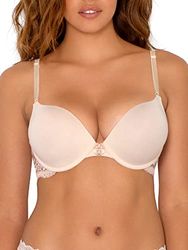 Smart & Sexy Vrouwen maximale decolleté Onderdraad Push Up BH, Buff met Kant Vleugels, 32B