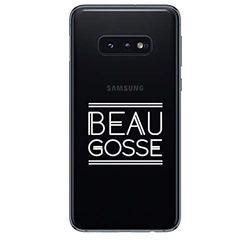 ZOKKO Samsung S10E Beautiful Gosse fodral - mjukt genomskinligt bläck vitt