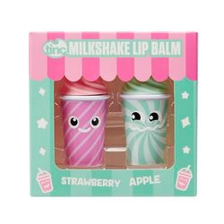 Tinc Frappe Balsami per labbra per bambini Aromatizzati alla frutta, Fragola, Mela, Mantiene le labbra umide, Perfetto regalo per le feste, Due gusti
