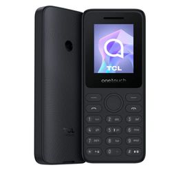 TCL Onetouch 4021 - User-Friendly Mobile Phone, 4.6 cm (1.8 inch) 2G Display, Rear Camera, 4 MB RAM, 4 MB ROM, 1030 mAh Battery, Bluetooth, Dual SIM, 3.5 mm Audio Port, Torch Radio (Grey)