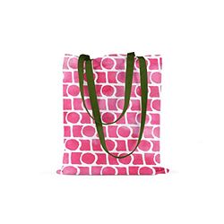 Bonamaison, 100% Algodón Bolso De Mano Impreso, Bolso de la Compra Reutilizable, Bolso De Compras, Ecológico, Plegable, Bolso de Tela de Lona con Asas Verdes, 34X40 Cm - Fabricado en Turquía