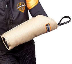 DINGO GEAR Zachte jute mini-bijtmouw met handvat en grip aan de binnenkant van de bijtbeschermer voor IGP, K9, hondensport, puppy, jonge honden, bijtniveau 1 - beginner (S01956)