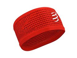 COMPRESSPORT Unisex Headband on/Off Cinta antitranspiracion de correr, Red, Talla Unica UK