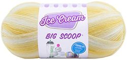 Lion Brand Yarn, gomitolo di Filo, Collezione Ice Cream Big Scoop, Acrilico, Lemon Meringue, 27.94 x 12.7 x 12.7 cm