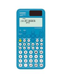 Casio FX-85SP CW - Calcolatrice scientifica, consigliata per il curriculum spagnolo e portoghese, 5 lingue, oltre 300 funzioni, solare, colore blu