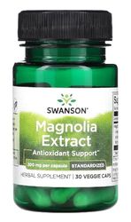Swanson - Magnolia Bark, 400mg - Extrait de Magnolia en Capsules | Soutient la stabilité de l'humeur et la réduction du stress - 30 Capsules