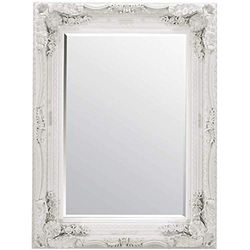 Miroir Mural sculpté français Crème Louis