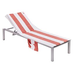 Strandstoelhoes met opbergruimte, 70 x 200 + 25 cm, picknick-rood