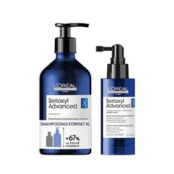L'Oréal Professionnel, Shampoing Densifiant & Corporisant, Cheveux Clairesemés & Perte de Densité, Sans Silicone, Densifiant Cheveux & Volumateur, Serioxyl Advanced, Serie Expert