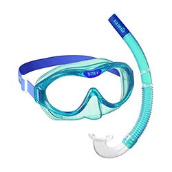 Mares Aquazone Combo Dilly, Combo Composto da Maschera e Boccaglio Bambino - Unisex, Blu/Acqua, 4-7 Anni