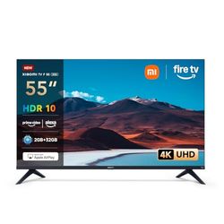 Xiaomi TV F 55, 55 pollici (140 cm), 4K UHD, Smart TV, Fire OS8, Triple Tuner DVB-C/S/S2/T/T2,HDR10, MEMC, Modalità Game Boost 120Hz, Controllo Vocale Alexa, 2GB+32GB, Compatibile con Apple AirPlay