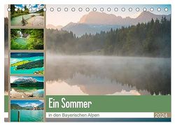 Ein Sommer in den Bayerischen Alpen (Tischkalender 2024 DIN A5 quer), CALVENDO Monatskalender: Die schönsten Ansichten der Bayerischen Alpen in der schönsten Jahreszeit