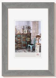 walther design Moldura de fotos prateada 20 x 30 cm, moldura de madeira grau HI030S