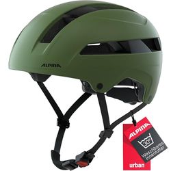 ALPINA SOHO Fietshelm voor volwassenen, uniseks, mat olijfgroen, 59-61
