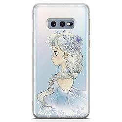 ERT GROUP mobiel telefoonhoesje voor Samsung S10e origineel en officieel erkend Disney patroon Elsa 010 optimaal aangepast aan de vorm van de mobiele telefoon, gedeeltelijk bedrukt
