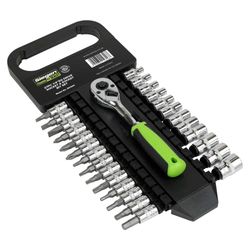 Sealey 1/4" Sq Drive Socket & Socket Bit Set 27pc S01241