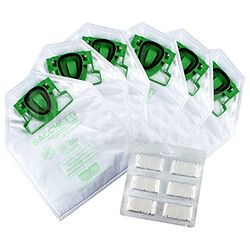bierre store KIT0207 Bags Folletto 200 VK 220 S AND PERFUMES 6 PCS COMPATIBLE White