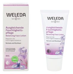 WELEDA Iris uppfriskande fuktvård, rik dag- och nattvård för intensivt vårdande av torr hud, naturlig kosmetik kräm reglerar fuktbalansen (1 x 30 ml)