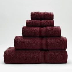 Catherine Lansfield Hometextiles, Bath, So Soft Bordeaux Towel 50x90cm