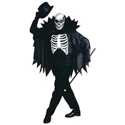 Widmann - Disfraz de esqueleto, Grim Reaper, Día de la muerte, disfraces de carnaval, Halloween