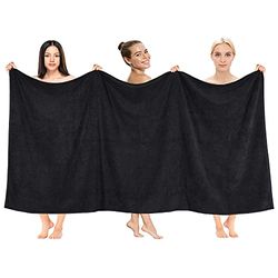 Cotton Paradise Oversized Bath Sheet, 100% Cotton 40x80 Clearance Bath Towel Sheet, Jumbo Large Bath Towel for Bathroom, Black Bath Sheet