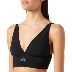 Adidas Sports Underwea Dames Longline Plunge Bra Bustier, zwart, XXL