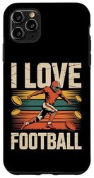 I Love Football Retro Style Design Case for iPhone 11 Pro Max