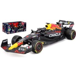 Maisto Tech R/C F1 Red Bull Racing RB18 (2023): op afstand bestuurde auto op schaal 1:24, origineelgetrouwe formule 1-auto, 2,4 GHz, pistoolgreepbediening, 23 cm, zwart (582356)