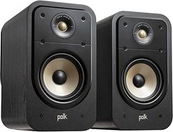 Polk Audio Signature Elite ES20 Enceintes Bibliothèque Hi-Res, Compatibles Dolby Atmos/DTS:X (Paire) - Noires