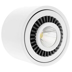 BeMatik LED inbouwspot met oppervlak COB 20 W 220 VAC 3000 K wit 110 mm (NE048)