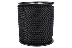 Kabelrol, 10 mm, 100 m, zwart