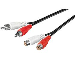 Premium Cord - Cavo 2 x RCA 2 x RCA M/F 15 m