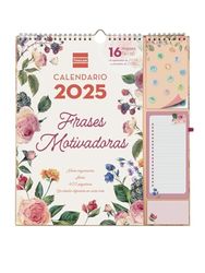 Finocam - Calendario de Pared Plus 16 Meses 2024 2025 Mes Vista Septiembre 2024 - Diciembre 2025 (16 meses) Frases motivadoras Español