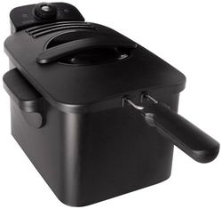 Inventum GF431B - Freidora (3 L, 2200 W, carcasa metálica), color negro