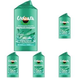 Ushuaïa Homme Gel douche rafraîchissant à l'Eucalyptus Homme (Lot de 5)
